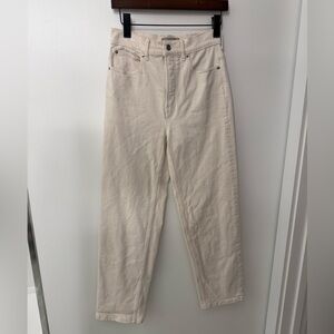 Everlane Ecru High-Waisted Jeans